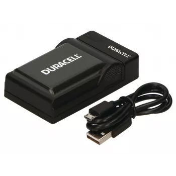 Duracell Digitalkamera-Akkuladegerät, USB, Innenraum-Ladegerät, Sony NP-F550, NP-FM500H, NP-FM50, Schwarz, 5 V, 5 V