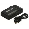 Duracell Digitalkamera-Ladegerät, USB, Innen-Akkuladegerät, Schwarz, 5 V, 5 V, 5 V