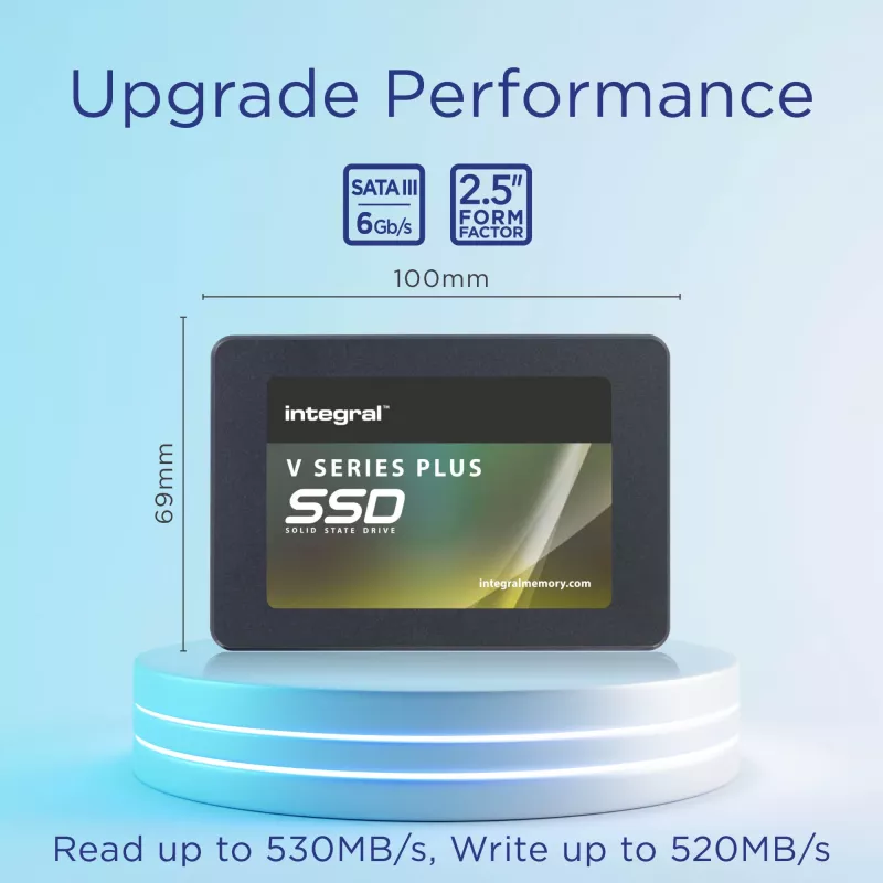 Integral 1TB - 1024GB SSD 2,5 Zoll SATA 3 R-550MB/s W-520MB/s TBW 300 V SERIES 2 PLUS