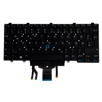 Origin Storage N/B KBD Lat 7370 deutsche Tastatur 83 Tasten hintergrundbeleuchtet Single Point