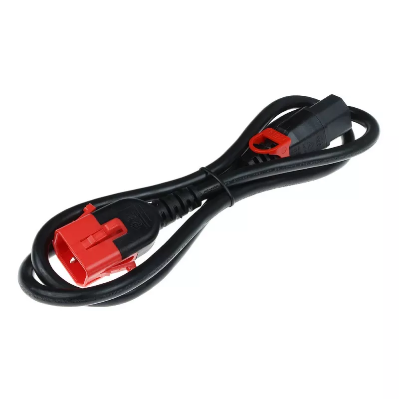 ACT Powercord C13 IEC Lock+ - C14 IEC Lock Dual Locking schwarz 2 m, PC3603