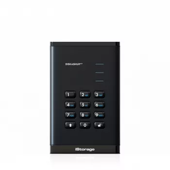 iStorage diskAshur³ 4 TB Schwarz | Sichere tragbare Festplatte | FIPS 140-3 Level 3 konform | Common Criteria EAL 5+ | PIN-geschützt | AES-XTS 256-Bit-Hardwareverschlüsselung | DSGVO, TAA-konform | Staub-/Wasserbeständig |