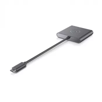 DELL Adapter USB-C auf HDMI/DP mit Power Pass-Through, Kabelgebunden, USB 3.2 Gen 2 (3.1 Gen 2) Typ-C, Schwarz, 3840 x 2160 Pixel, Dell, 3840 x 2160 Pixel