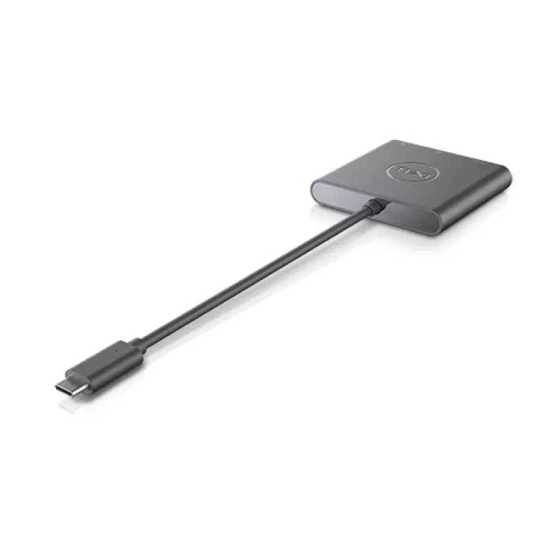 DELL Adapter USB-C auf HDMI/DP mit Power Pass-Through, Kabelgebunden, USB 3.2 Gen 2 (3.1 Gen 2) Typ-C, Schwarz, 3840 x 2160 Pixel, Dell, 3840 x 2160 Pixel