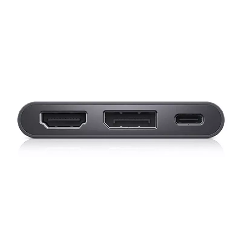 DELL Adapter USB-C auf HDMI/DP mit Power Pass-Through, Kabelgebunden, USB 3.2 Gen 2 (3.1 Gen 2) Typ-C, Schwarz, 3840 x 2160 Pixel, Dell, 3840 x 2160 Pixel