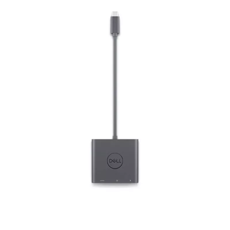 DELL Adapter USB-C auf HDMI/DP mit Power Pass-Through, Kabelgebunden, USB 3.2 Gen 2 (3.1 Gen 2) Typ-C, Schwarz, 3840 x 2160 Pixel, Dell, 3840 x 2160 Pixel
