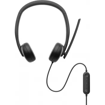 DELL Pro Kabel-Headset – WH3024, Kabelgebunden, Anrufe/Musik, 20 – 20000 Hz, 110 g, Headset, Schwarz