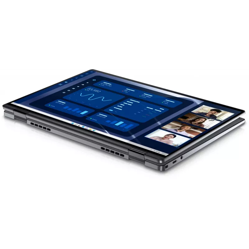 DELL Latitude 9450 2-in-1 Intel Core Ultra 7 165U Hybrid (2-in-1) 35,6 cm (14 Zoll) Touchscreen Quad HD+ 16 GB LPDDR5x-SDRAM 512 GB SSD Wi-Fi 7 (802.11be) Windows 11 Pro Belgisches Grau
