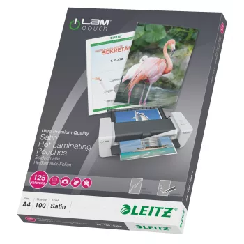 Leitz iLAM Matt A4 Laminierfolien, 125 Mikrometer, 100er-Packung
