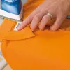 DYMO LetraTag Aufbügelbare Stoffetiketten | Original | 12 mm x 2 m Rolle | Schwarzer Druck auf Weiß | Aufbügelbare Kleidungsetiketten Ideal für Uniformen/Kinderkleidung | für LetraTag Drucker
