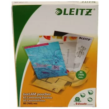 Leitz iLAM Premium Glossy A5 Laminierfolien, 80 Mikrometer, 100er-Packung