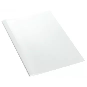 Leitz Bindemappen Thermobindung Leinenoptik 3 mm, A4, Karton, Transparent, Weiß, 30 Blatt, 240 g/m², 80 g/m²
