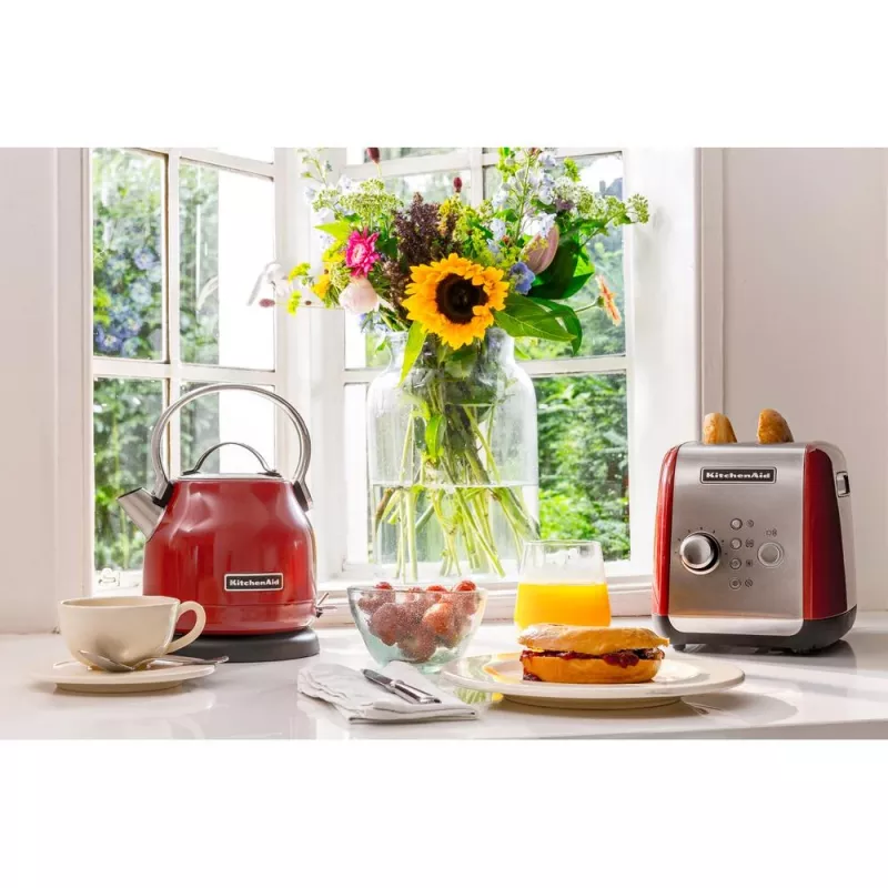 KitchenAid 5KMT221EER 7 2 Scheiben 1100 W Rot, Edelstahl