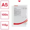 Esselte Premium A5-Mappe, Projektmappe, A5, Polypropylen (PP), Transparent, Hochformat, 40 Blatt