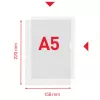 Esselte Premium A5-Mappe, Projektmappe, A5, Polypropylen (PP), Transparent, Hochformat, 40 Blatt