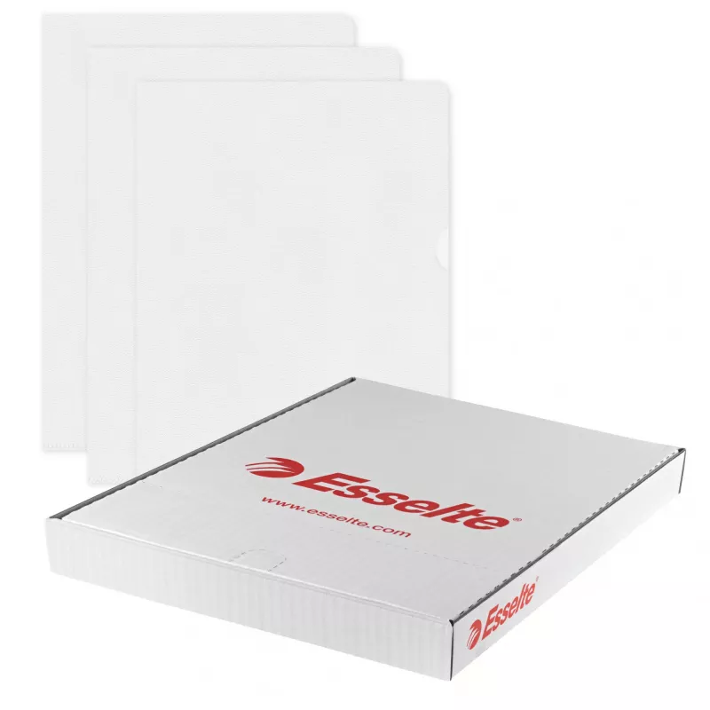 Esselte Premium A5-Mappe, Projektmappe, A5, Polypropylen (PP), Transparent, Hochformat, 40 Blatt