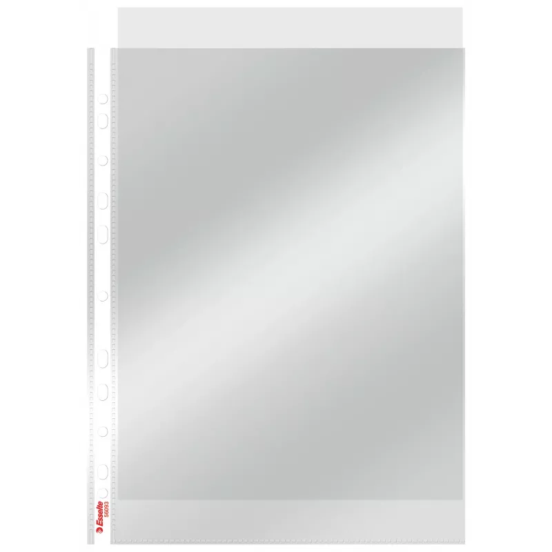 Esselte Tasche Heavy Duty 105my A4, 210 x 297 mm (A4), Transparent, Polypropylen (PP), Oben, 0,105 mm, 230 mm
