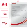 Esselte Pocket 75my A4, 210 x 297 mm (A4), Transparent, Polypropylene (PP), Hochformat, Oben, 0.075 mm