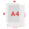 Esselte Premium Pocket A4, oben und links offen, 30 % vorverbraucherrecycelter Kunststoff