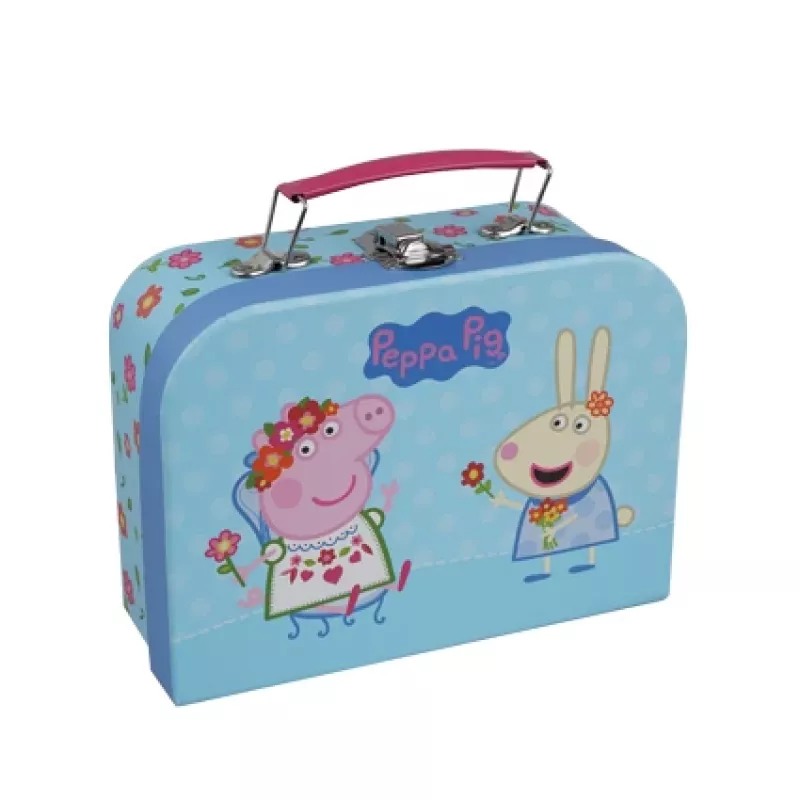 Barbo Toys Peppa Pig Koffer 3-teiliges Set sortiert Mehrfarbig Junge/Mädchen Tonnenförmige Tasche