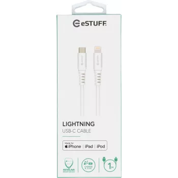 eSTUFF ES602101 Lightning-Kabel 1 m Weiß