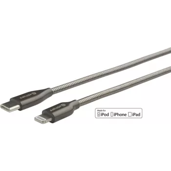 eSTUFF ES602160 Lightning-Kabel 1 m Edelstahl