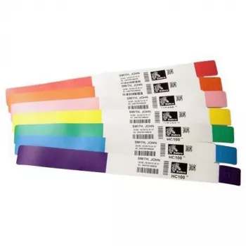 Zebra Z-Band Splash Pink selbstklebendes Druckeretikett