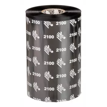 Zebra 2100 High-Performance Wachs-Thermotransferband 450 m Schwarz