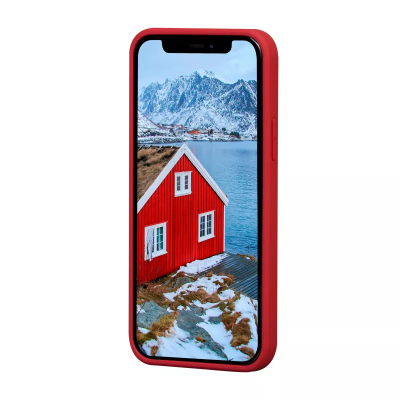 dbramante1928 Greenland Lederhülle für iPhone 12 mini — Rot, passend für 5,4 Zoll