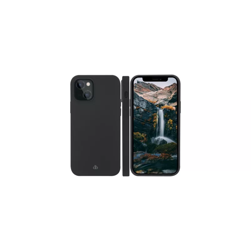 Handyhülle dbramante1928 Monaco für iPhone 13 mini 5.4 Zoll – Night Schwarz, recycelter Kunststoff
