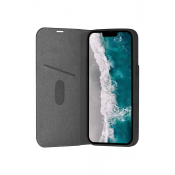 Folio-Handyhülle dbramante1928 Oslo für iPhone 14 Pro Max — Schwarz, 3 Kartenfächer, Tischständer, passend für 6,7 Zoll