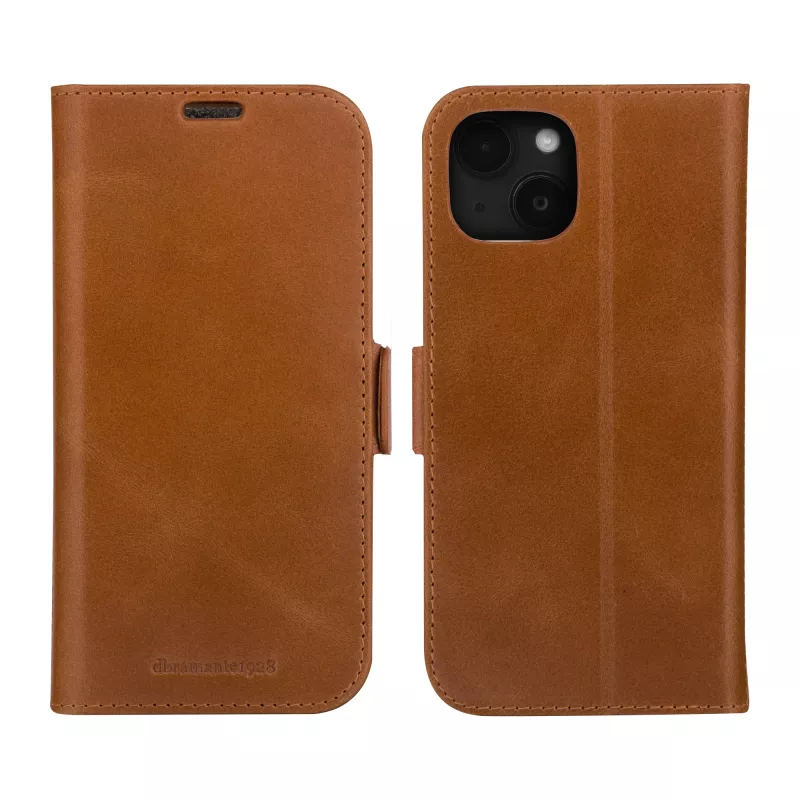 dbramante1928 Copenhagen – iPhone 15 Plus – Tan, Folio, Apple, iPhone 15 Plus, Braun