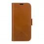 Folio-Handyhülle dbramante1928 Copenhagen für iPhone 15 Pro – Tan, 3 Kartenfächer, monochrom braun