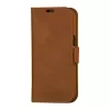Folio-Handyhülle dbramante1928 Copenhagen für iPhone 15 Pro – Tan, 3 Kartenfächer, monochrom braun
