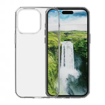 Schutzhülle dbramante1928 Iceland Ultra D3O für iPhone 15 Pro — Transparent, klares Gehäuse