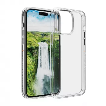 Schutzhülle dbramante1928 Iceland Ultra D3O für iPhone 15 Pro — Transparent, klares Gehäuse