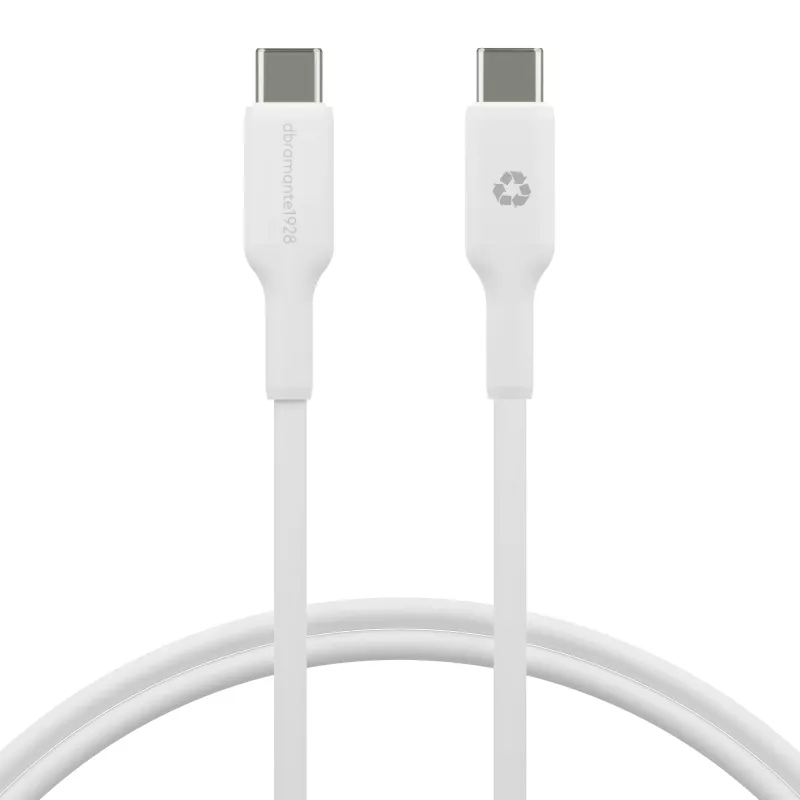 USB-C-zu-USB-C-Kabel 1 m von d bramante – Weiß