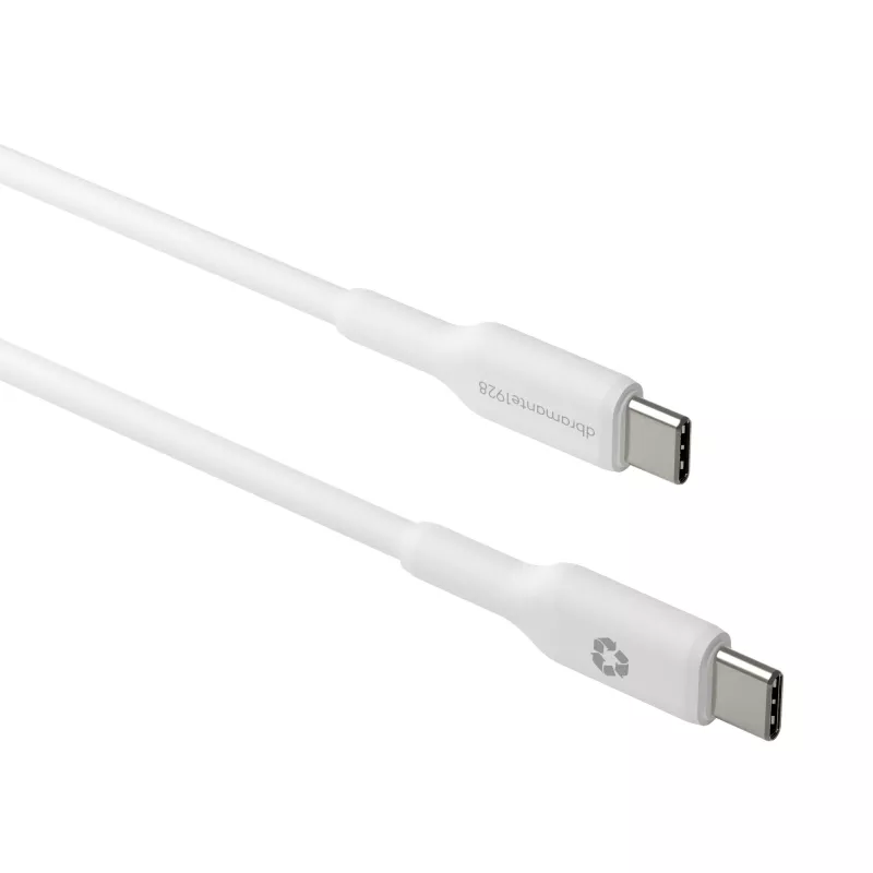 USB-C-zu-USB-C-Kabel 1 m von d bramante – Weiß