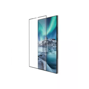 dbramante1928 eco-shield - Galaxy S24 Ultra - Schwarz edge, Samsung, Galaxy S24 Ultra, kratzfest, Transparent, 1 Stk. Schutzpaket