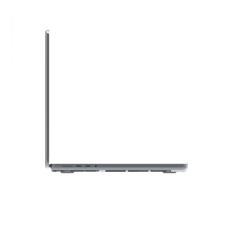 Hülle für 14 inch MacBook Pro von d bramante — Modell Island, passend für M3/M4/M5, 35,6 cm Bildschirm, 258 g, Transparent