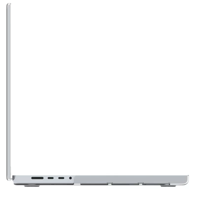 Abdeckung für MacBook Pro 16 Zoll (M4 2024 / M3 2023) von d bramante — Iceland Clear, passend für 40,6 cm Bildschirm, 348 g