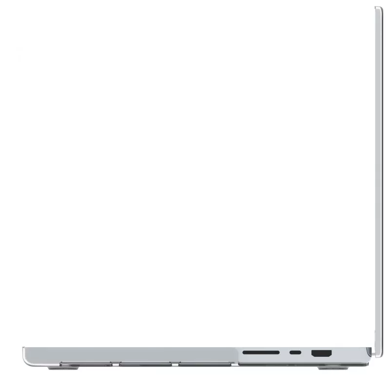Abdeckung für MacBook Pro 16 Zoll (M4 2024 / M3 2023) von d bramante — Iceland Clear, passend für 40,6 cm Bildschirm, 348 g