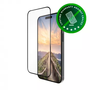 dbramante1928 eco-shield - iPhone 16 ProMax - Schwarz Edge, Apple, iPhone 16 ProMax, staubgeschützt, kratzfest, Schwarz, Transparent, 1 Stk.