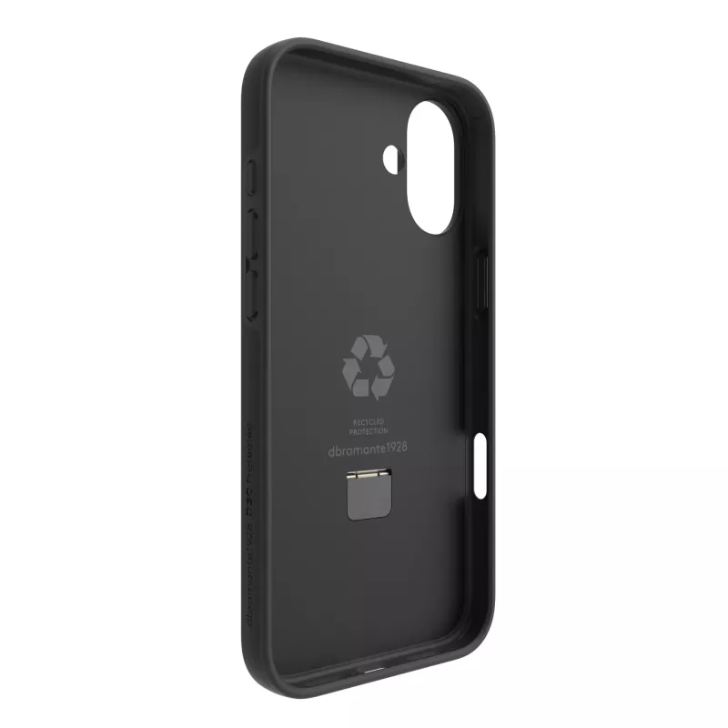 dbramante1928 Iceland Ultra D3O MS Kick - iPhone 16 Plus - Schwarze Rugged-Hülle