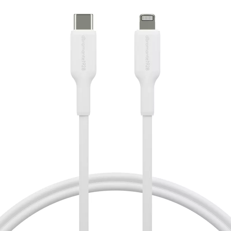 dbramante1928 re-charge - Kabel 1 m USB-C auf Lightning - W, 1 m, USB C, USB 2.0, 0,48 Gbit/s, Weiß