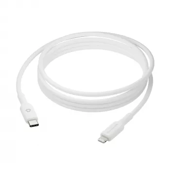 USB-C auf Lightning Kabel 2 m, d bramante re-charge (USB 2.0, weiß)
