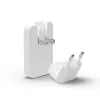 d bramante dbramante1928 Pro EU/US schlank Ladegerät — USB-C 20 W + USB-A 18 W, Weiß, AC für Innenräume