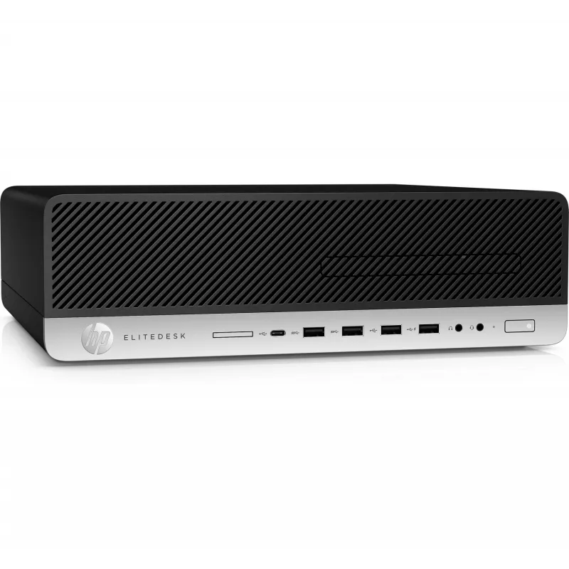 T1A HP EliteDesk 800 G4 Refurbished Intel® Core™ i5 i5-8500 8 GB DDR4-SDRAM 256 GB SSD Windows 10 Pro SFF PC Schwarz, Silber