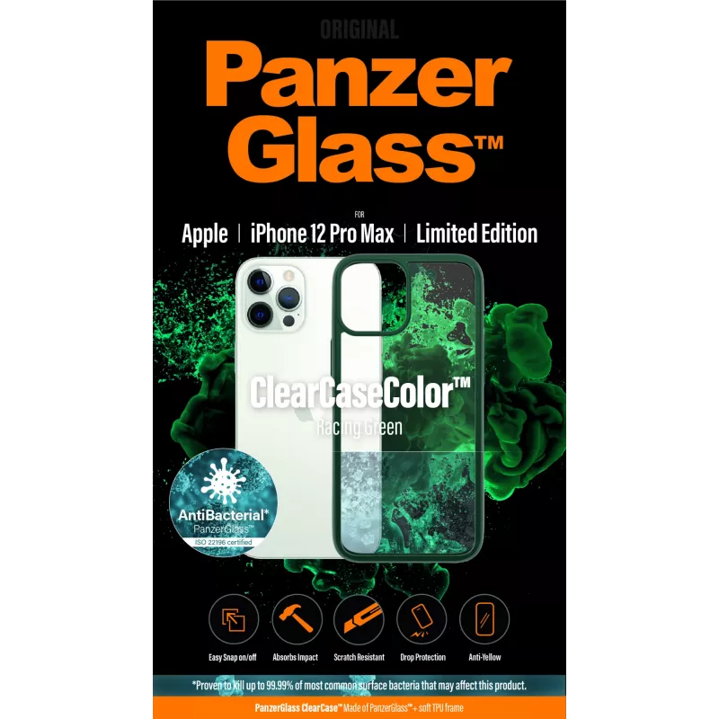 PanzerGlass ® ClearCaseColor™ iPhone 12 Pro Max - Racing Grün Limited Edition