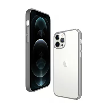 PanzerGlass ® ClearCaseColor™ iPhone 12 Pro Max - Satin Silver Limited Edition